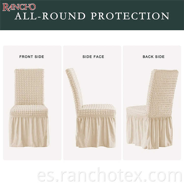 Cubierta de silla de boda de Jacquard Spandex Partido de silla de estiramiento alto Partido de banquetes Cubiertas de silla Chiavari para bodas